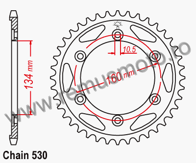 Pinion/Foaie Honda CBR900 RR Y,1,2,3 Fire Blade SC44,SC50 din 2000->2003