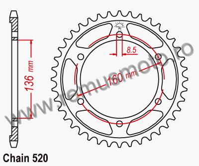 Pinion/Foaie Gilera 125 R1/R1/S din 1988->1989