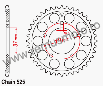 Pinion/Foaie Suzuki GSF400 P Bandit  USA din 1993